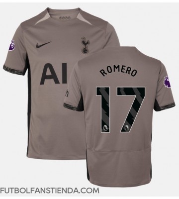 Tottenham Hotspur Cristian Romero #17 Tercera Equipación 2023-24 Manga Corta